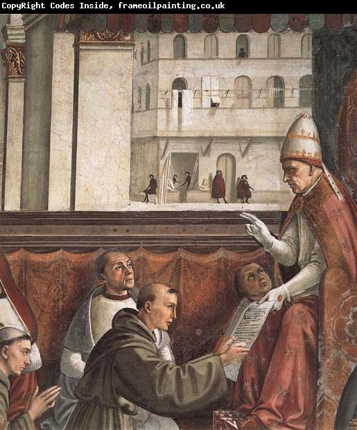 Domenicho Ghirlandaio Details of Bestatigung der Ordensregel der Franziskaner